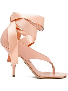 Ferragamo: Розовые сандалии 