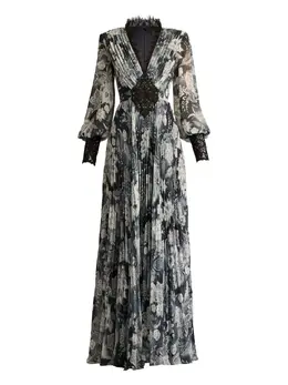 Tadashi Shoji: Платье с растительным принтом 