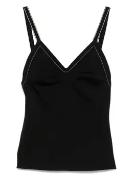 Carven: Чёрный топ 