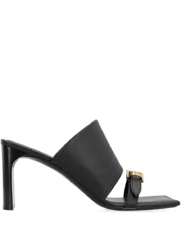 Balenciaga: Чёрные сандалии 