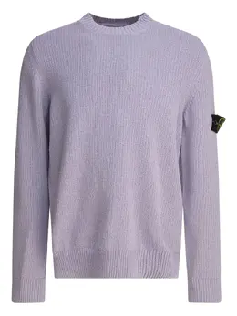 Stone Island: Фиолетовый свитер 