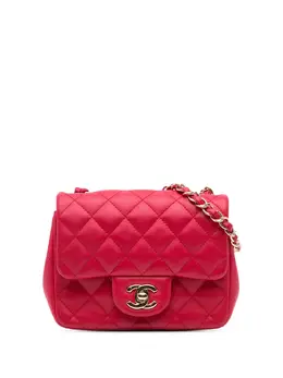 CHANEL Pre-Owned: Розовая сумка через плечо 