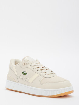 Lacoste: Бежевые кроссовки 