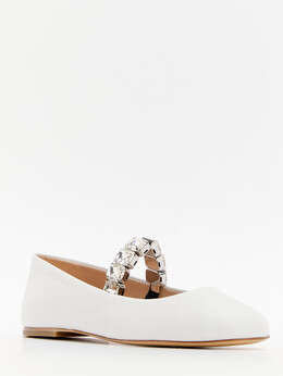 Casadei: Белые балетки 