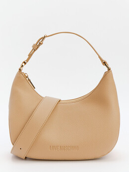 Love Moschino: Бежевая сумка 