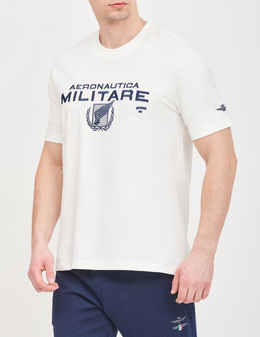 AERONAUTICA MILITARE: Белая футболка 