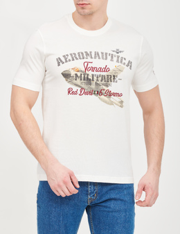 AERONAUTICA MILITARE: Белая футболка 