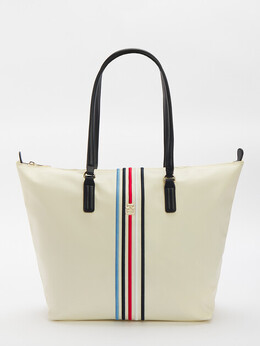 Tommy Hilfiger: Бежевая сумка 