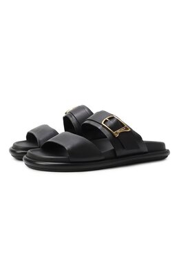Santoni: Чёрные шлёпанцы 