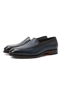 Santoni: Синие туфли 