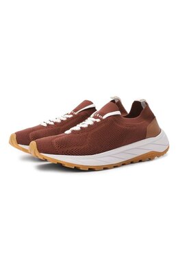 Kiton: Коричневые кроссовки 