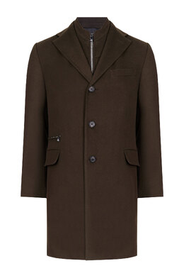 CORNELIANI: Зелёное пальто 