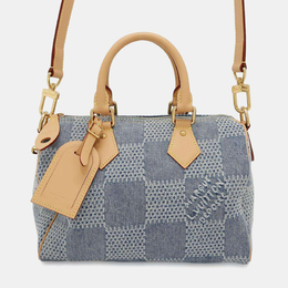 Louis Vuitton: Голубая сумка  Speedy