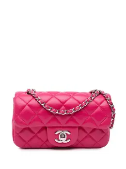 CHANEL Pre-Owned: Розовая сумка через плечо 