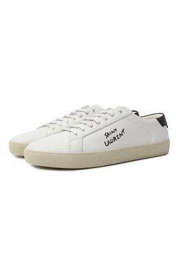 Saint Laurent: Белые кеды  SL/06