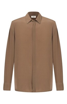 Saint Laurent: Шёлковая рубашка 