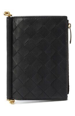 Bottega Veneta: Чёрный кошелёк 