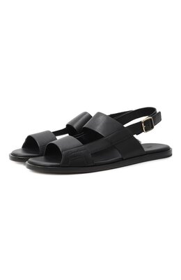 Santoni: Чёрные сандалии 