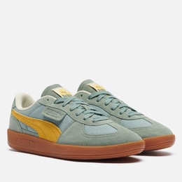 Puma: Зелёные кроссовки 