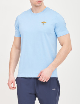 AERONAUTICA MILITARE: Голубая футболка 