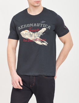 AERONAUTICA MILITARE: Серая футболка 