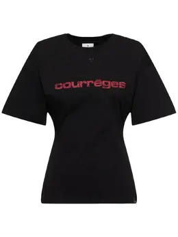 COURREGES: Чёрная футболка 