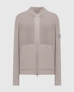 Stone Island: Серый кардиган 