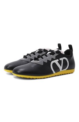 Valentino: Чёрные кроссовки 