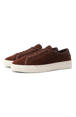 Santoni: Коричневые кеды 