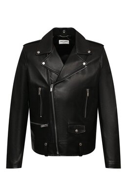 Saint Laurent: Кожаная куртка 