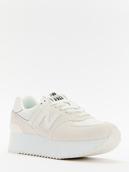 New Balance: Светлые кроссовки 