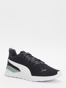 Puma: Тёмные кроссовки 
