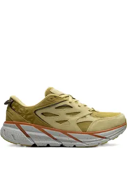 HOKA: Жёлтые кроссовки 