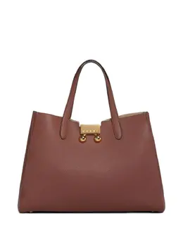 Marni: Коричневая сумка-шоппер 