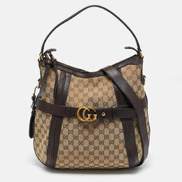 Gucci: Бежевая сумка  Running