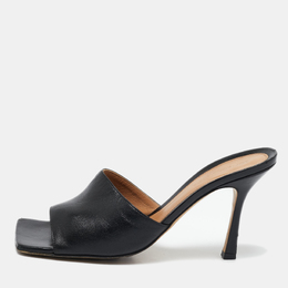Bottega Veneta: Чёрные сандалии  Stretch