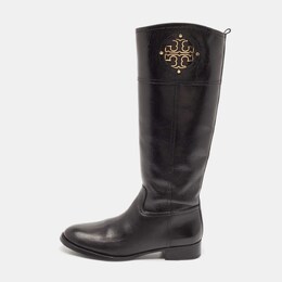 Tory Burch: Чёрные ботинки 