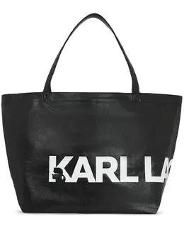Karl Lagerfeld: Чёрная сумка-шоппер  Essential