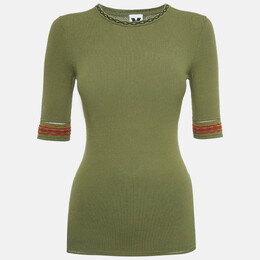 M Missoni: Зелёный топ 