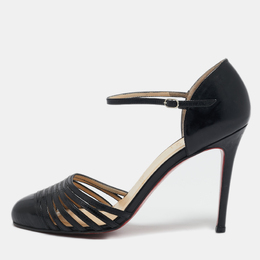 Christian Louboutin: Чёрные сандалии 