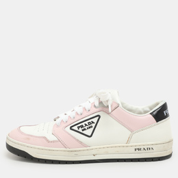 Prada: Белые кроссовки 