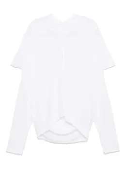Comme Des Garçons: Футболка с v-образным вырезом 