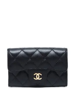 CHANEL Pre-Owned: Чёрный картхолдер 