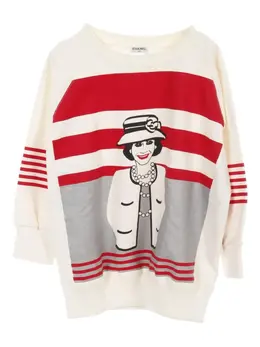 CHANEL Pre-Owned: Белый свитшот 