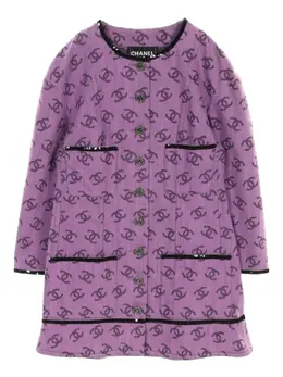 CHANEL Pre-Owned: Фиолетовая куртка 