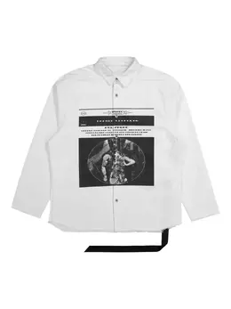 Rick Owens DRKSHDW: Белая рубашка  Jumbo