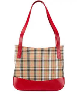 Burberry Pre-Owned: Коричневая сумка-шоппер 