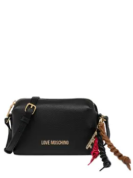 Love Moschino: Чёрная сумка через плечо 