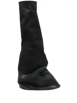 Rick Owens DRKSHDW: Чёрные ботинки 