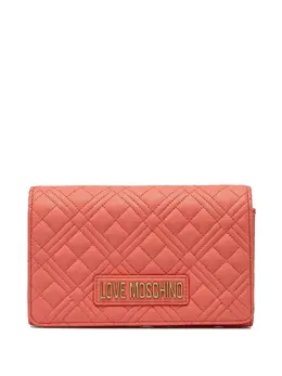 Love Moschino: Оранжевая сумка через плечо 